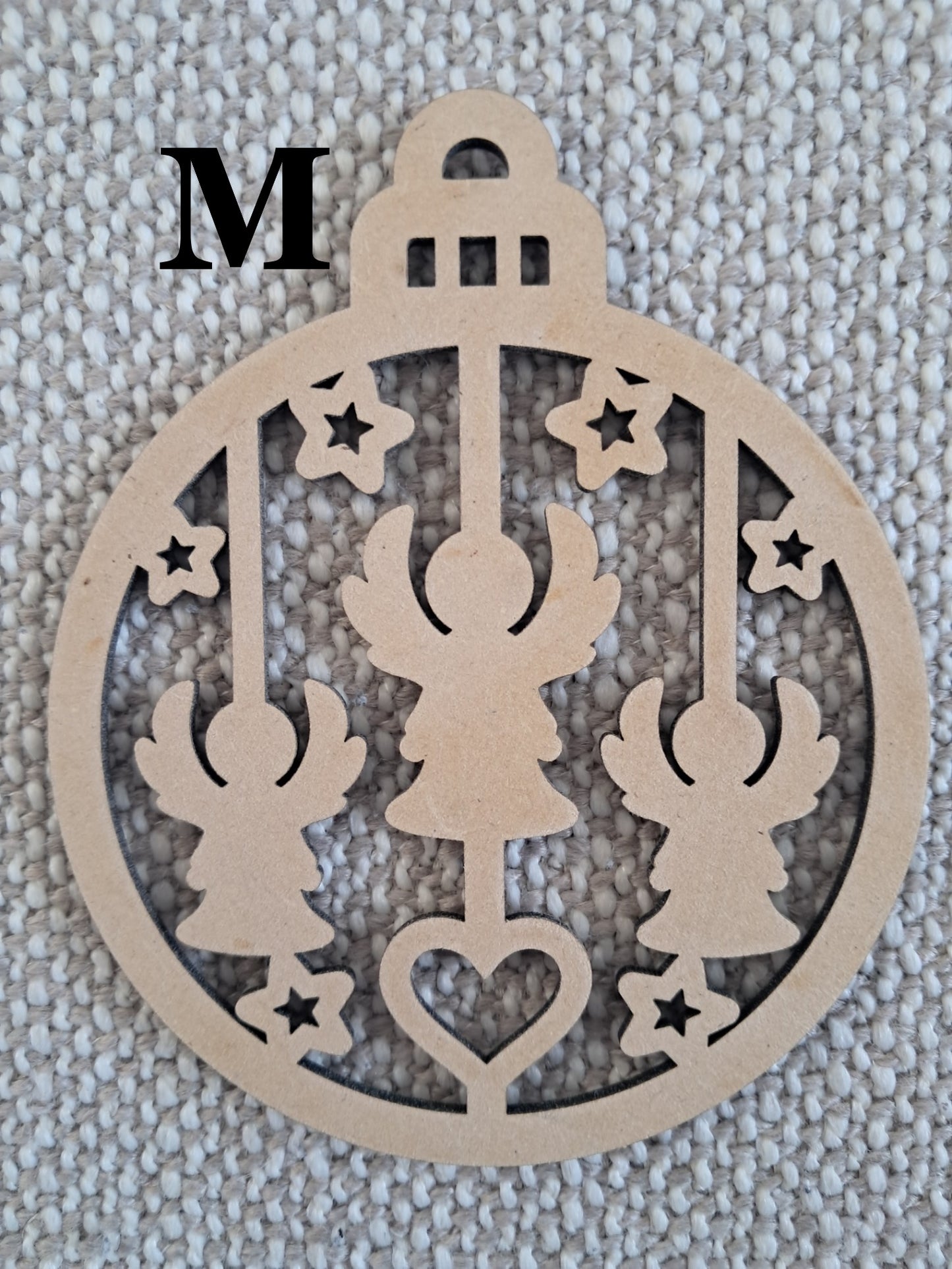 DIY - 10cm Christmas Baubles, Wooden, Tree Decoration, Laser Cut Ornaments - Urban Vibe Studio