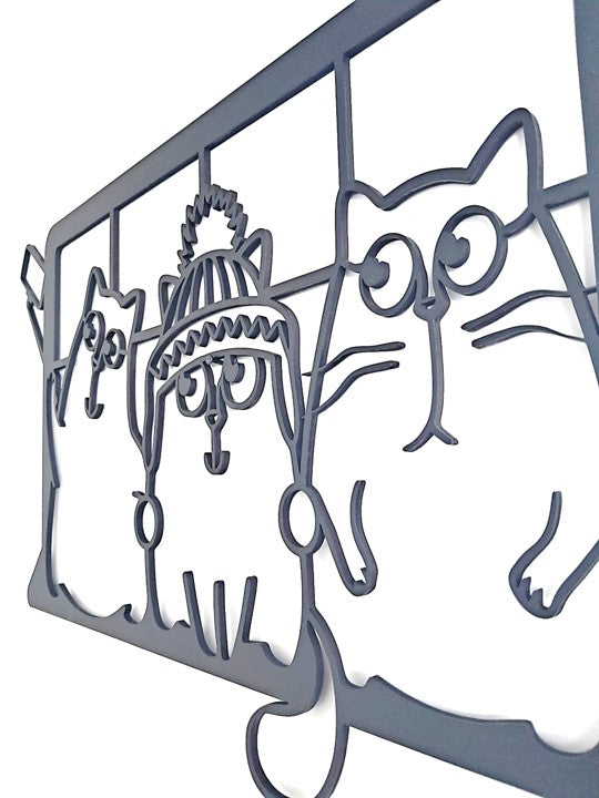 Cat Selfie Time - Laser Cut Wall Art - NZ Made - Urban Vibe Studio