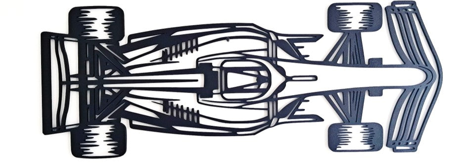 Formula F1 Car Top View - Laser Cut Wall Art - Urban Vibe Studio