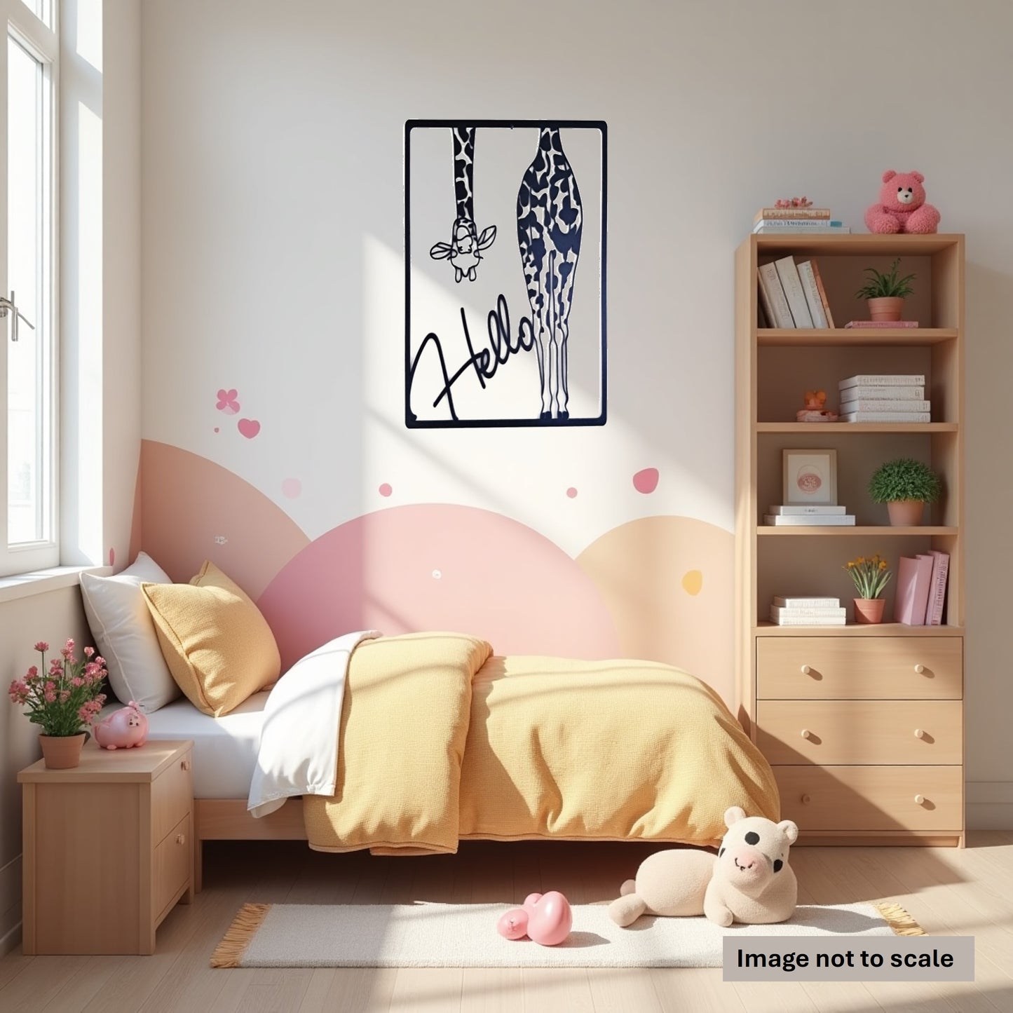 Hello Giraffe - Laser Cut Wall Art - Urban Vibe Studio