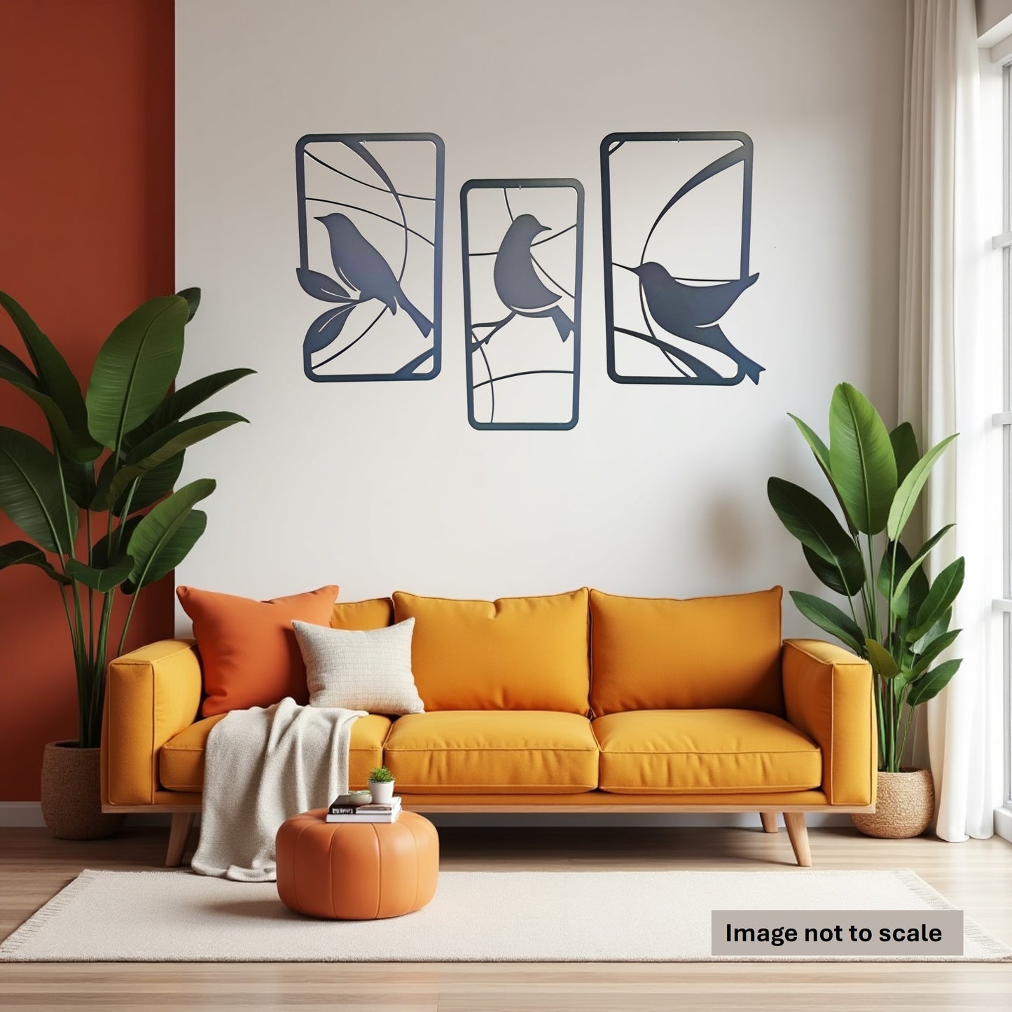 Large Three Bird Combo - Laser Cut Wall Art - Urban Vibe Studio