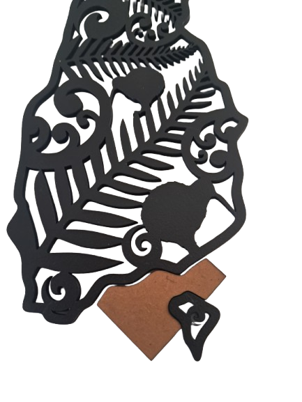 New Zealand Map - Laser Cut Wall Art - Urban Vibe Studio