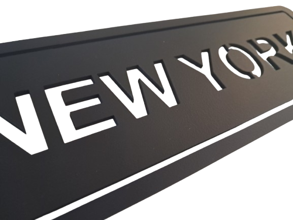 New York Sign - Laser Cut Wall Art - Urban Vibe Studio