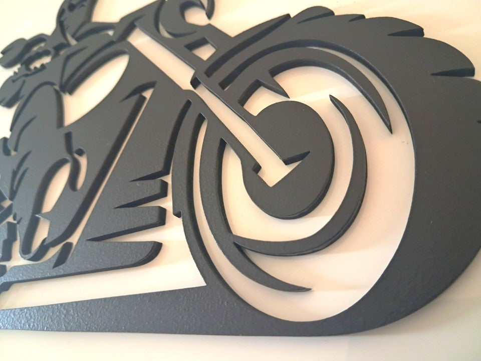 Biker - Laser Cut Wall Art - Urban Vibe Studio