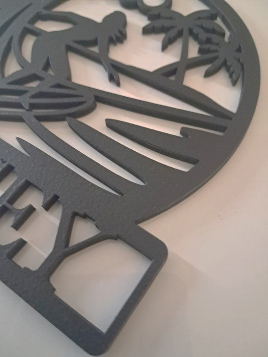Personalised Girls Surfing Sign, Laser Cut Wall Art - Urban Vibe Studio