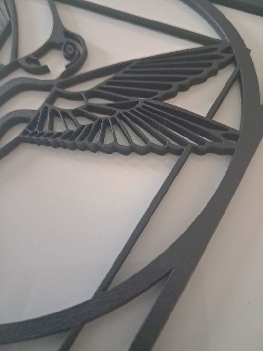 Hummingbird inflight - Laser Cut Wall Art - Urban Vibe Studio