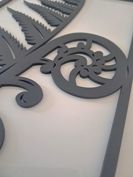 New Zealand Koru Fern - Laser Cut Wall Art - Urban Vibe Studio