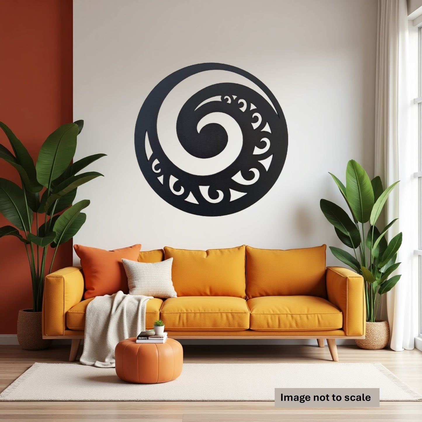 New Zealand Koru Circle - Laser Cut Wall Art - Urban Vibe Studio