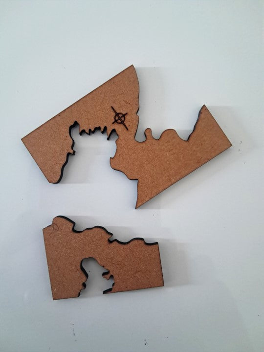 New Zealand Map with Regions - Laser Cut Wall Art - Urban Vibe Studio