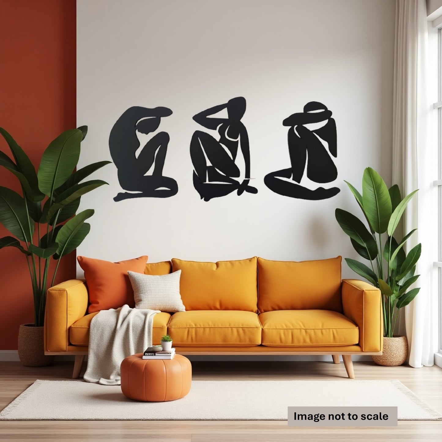 Three Woman "Silhouettes" - Laser Cut Wall Art - Urban Vibe Studio