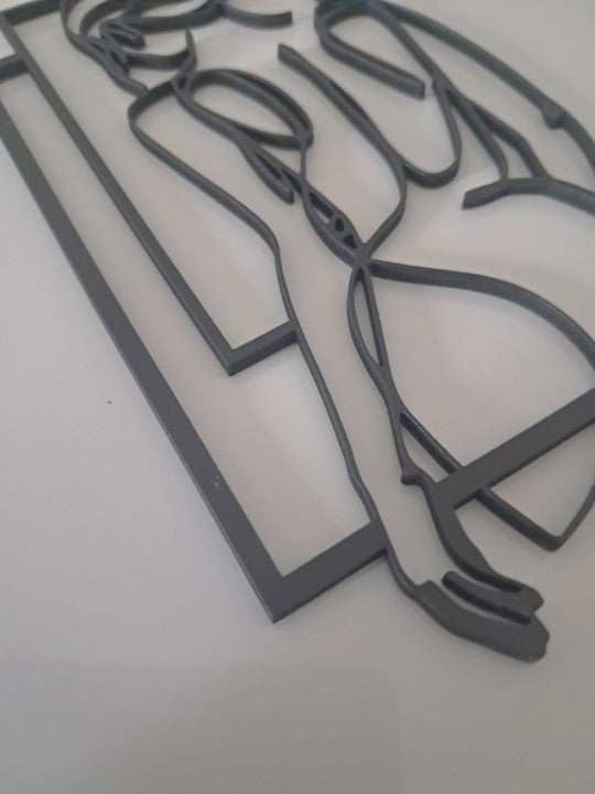 Chic Girl - Laser Cut Wall Art - Urban Vibe Studio