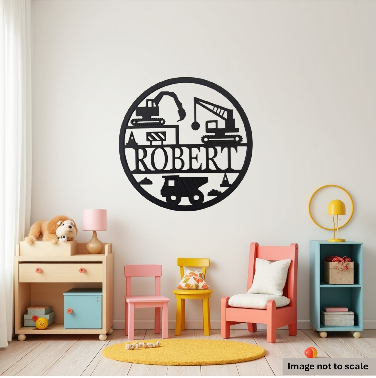 Personalised Childs Bedroom Sign, Laser Cut Wall Art - Urban Vibe Studio