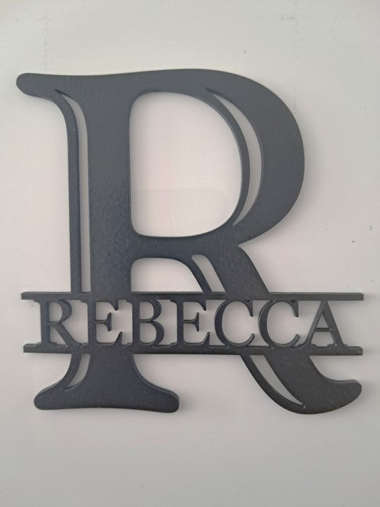 Monogram Letter Personalised with Name - Laser Cut Wall Art - Urban Vibe Studio