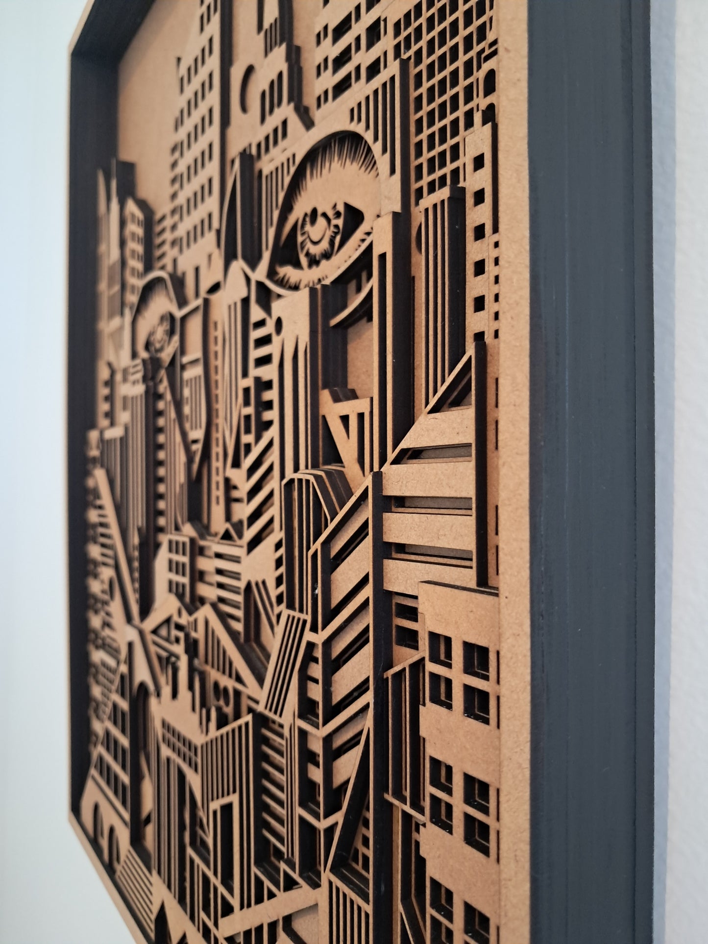 Cities Have Eyes - 10 Layer, Laser Cut Wall Art - Urban Vibe Studio