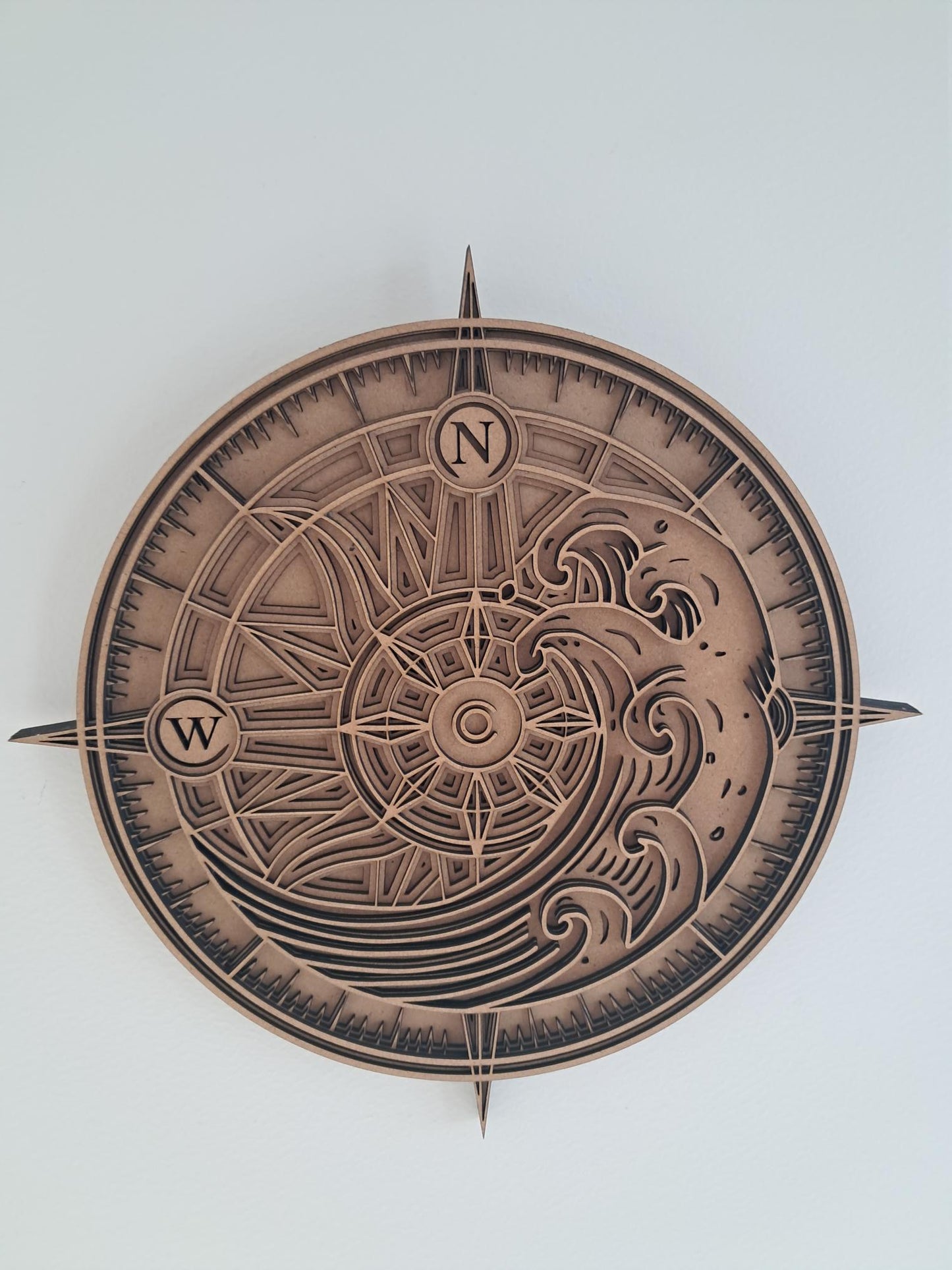 Find your North Star - Compass - 4 Layer, Laser Cut Wall Art - Urban Vibe Studio