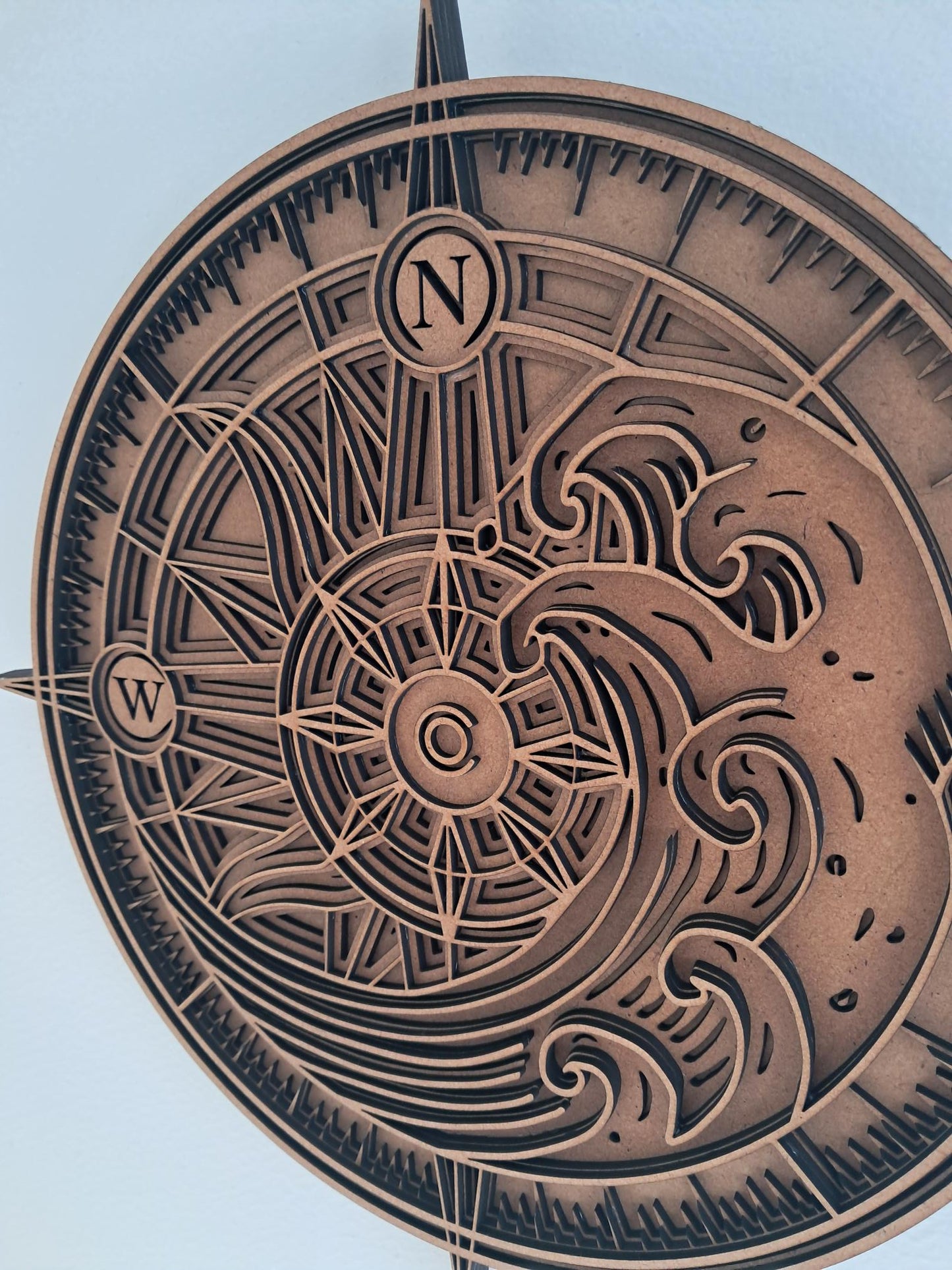 Find your North Star - Compass - 4 Layer, Laser Cut Wall Art - Urban Vibe Studio