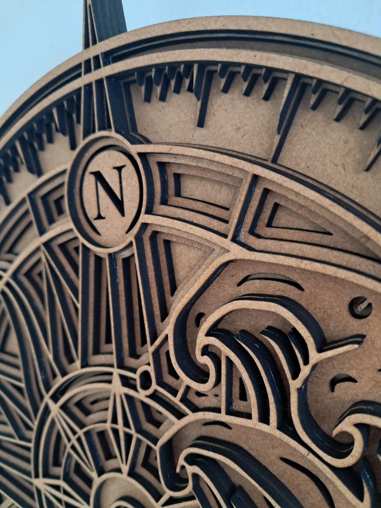 Find your North Star - Compass - 4 Layer, Laser Cut Wall Art - Urban Vibe Studio