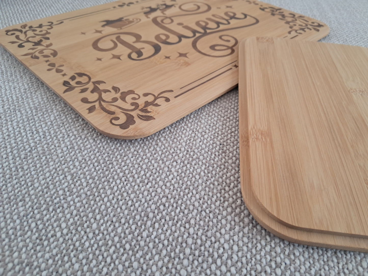 Set of Two - Christmas Serving Boards - Believe - Urban Vibe Studio