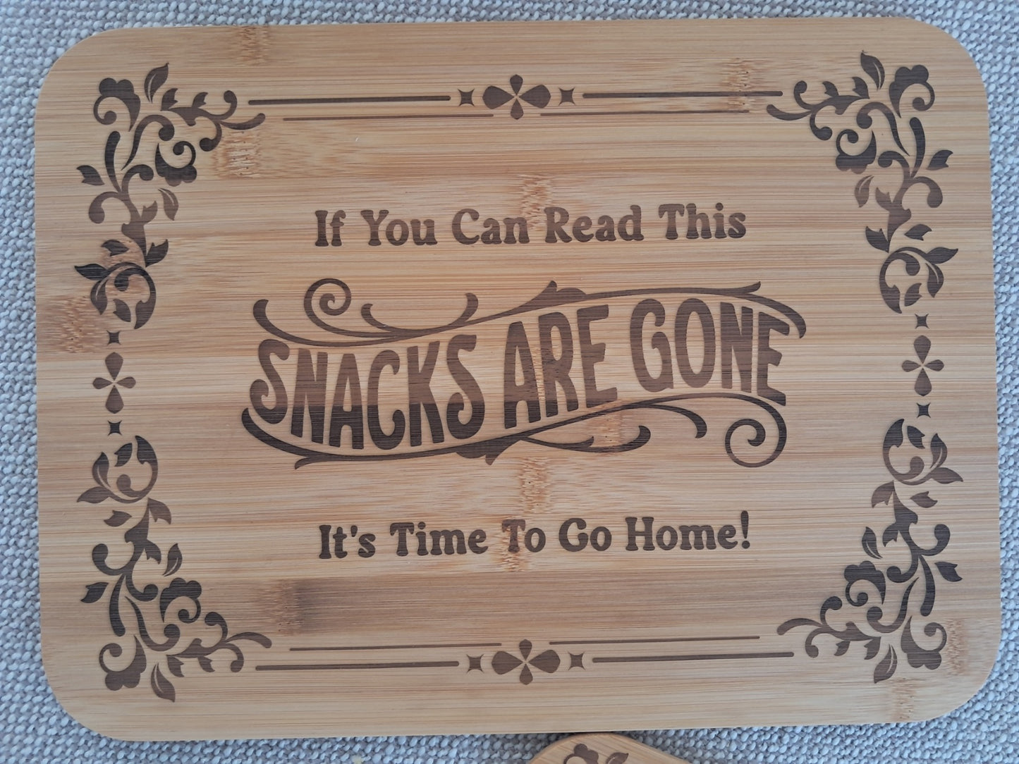 Set of Two - Serving Boards - Snacks are Gone... - Urban Vibe Studio