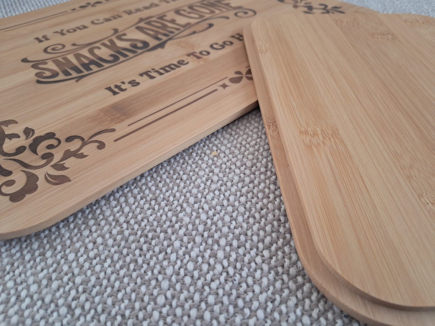 Set of Two - Serving Boards - Snacks are Gone... - Urban Vibe Studio