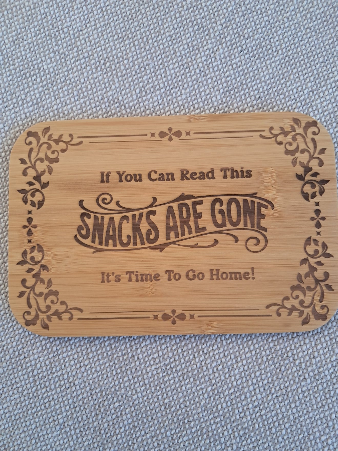 Engraved Serving Board - 26cm x 17.5cm x 0.8cm - Urban Vibe Studio