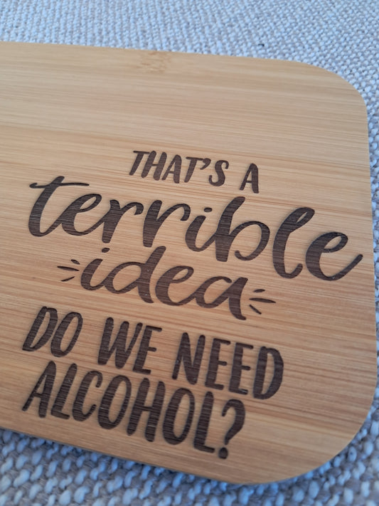 Engraved Serving Board - 26cm x 17.5cm x 0.8cm - Urban Vibe Studio