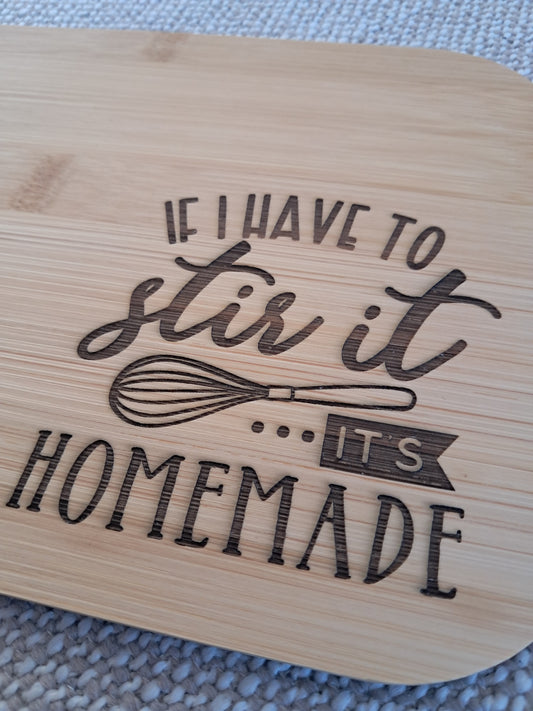 Engraved Serving Board - 26cm x 17.5cm x 0.8cm - Urban Vibe Studio