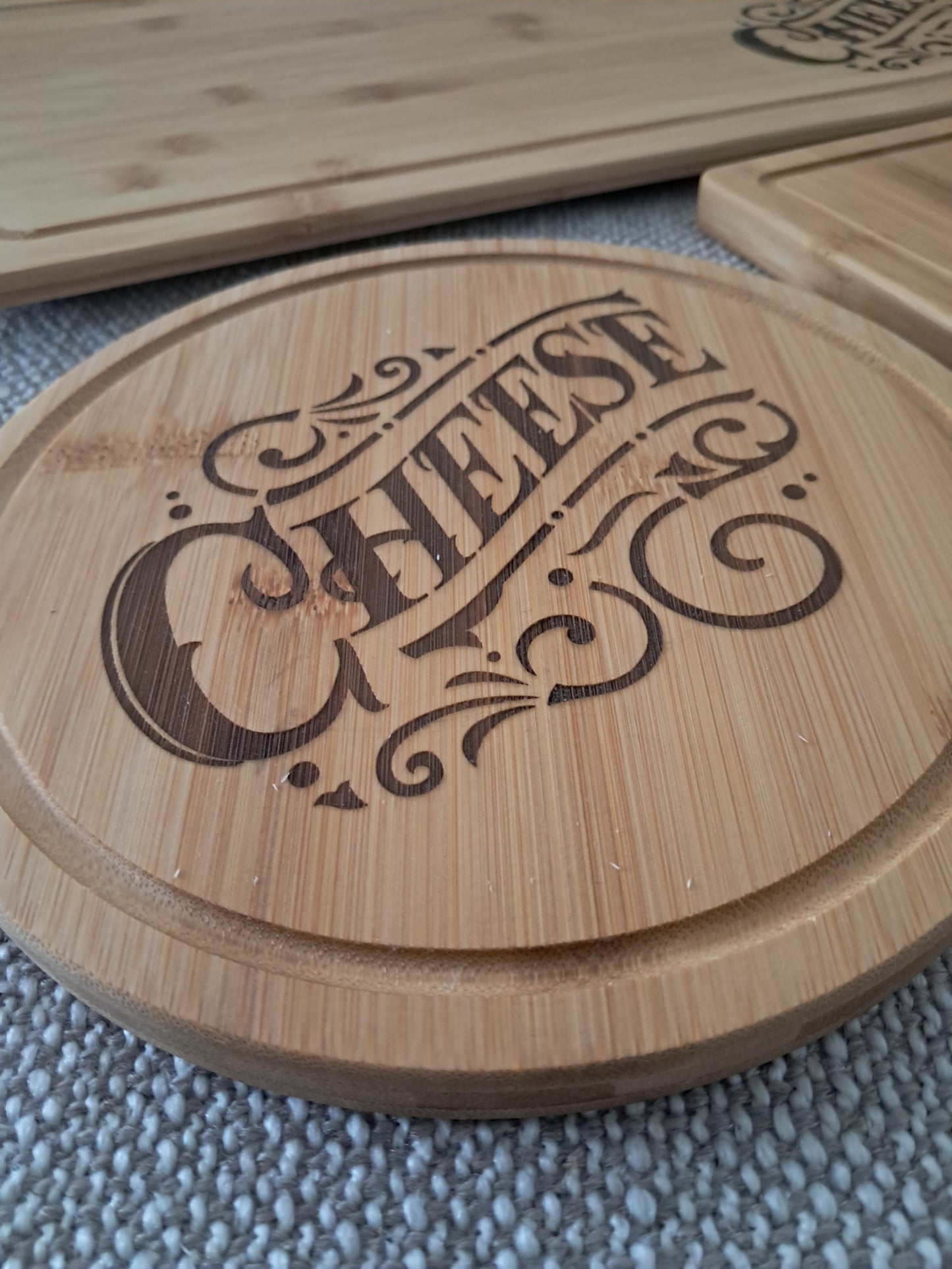 Set of Three Serving / Cutting Boards - Laser Engraved - Urban Vibe Studio