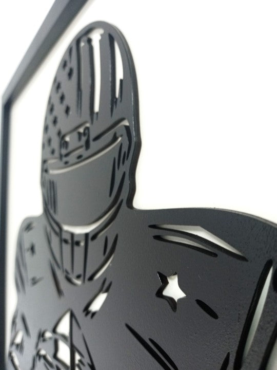 NFL (American Football) - Laser Cut Wall Art, Framed - 43cm x 43cm x 3cm - Urban Vibe Studio