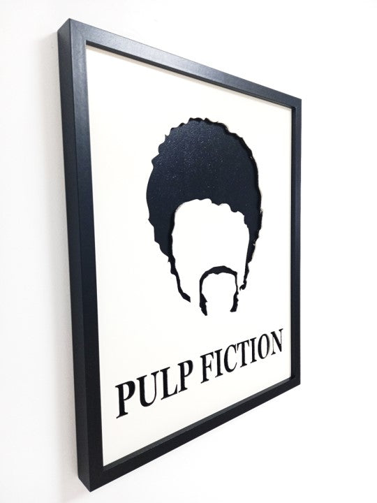 For the Pulp Fiction Fan - Laser Cut Wall Art, Framed - 53cm x 43cm x 3cm - Urban Vibe Studio