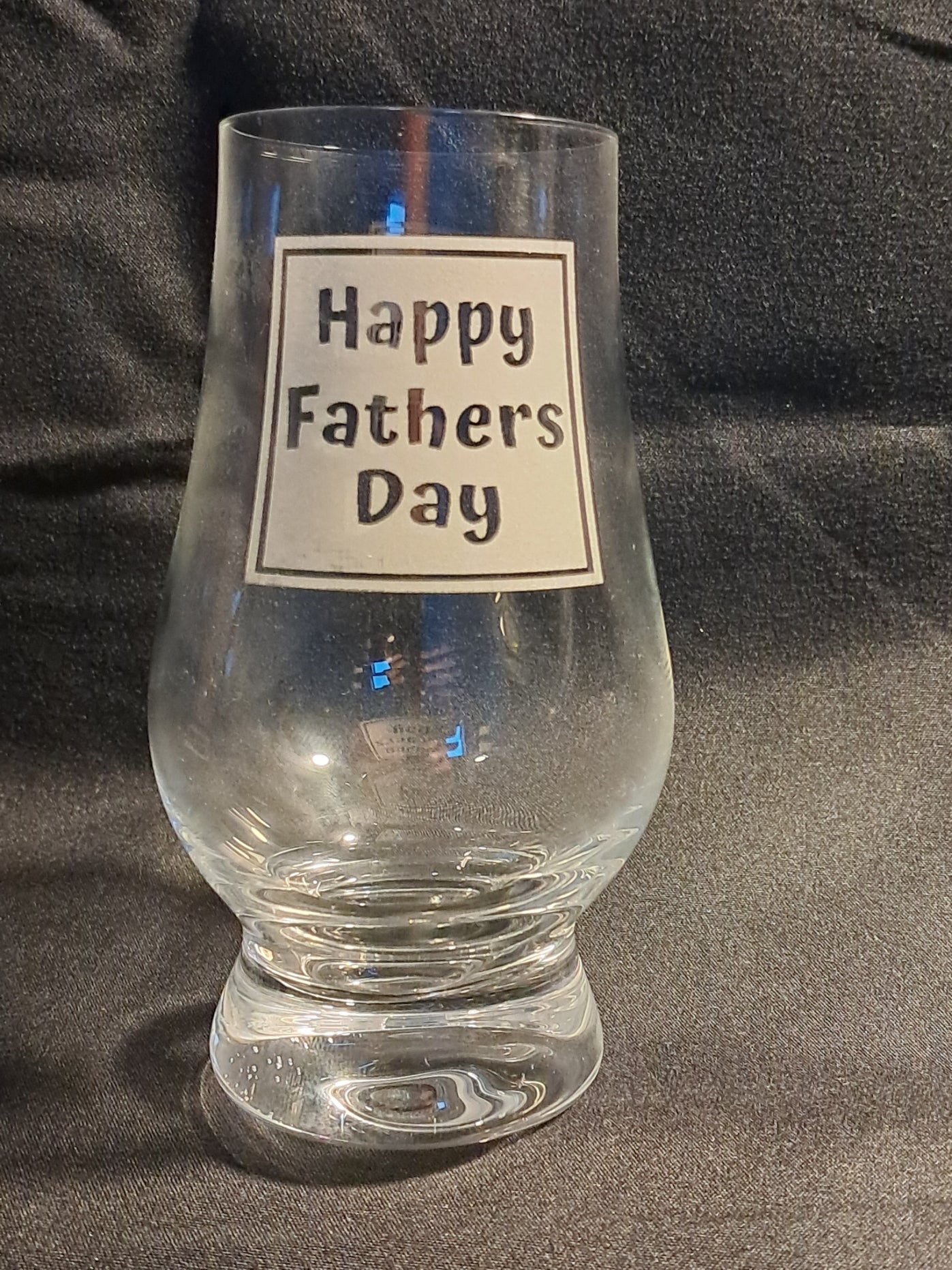 Happy Fathers Day - Laser Engraved Whiskey Glass - Urban Vibe Studio