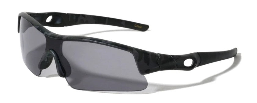 Kids Wrap Around Camo Sunglasses - Urban Vibe Shades - Urban Vibe Studio