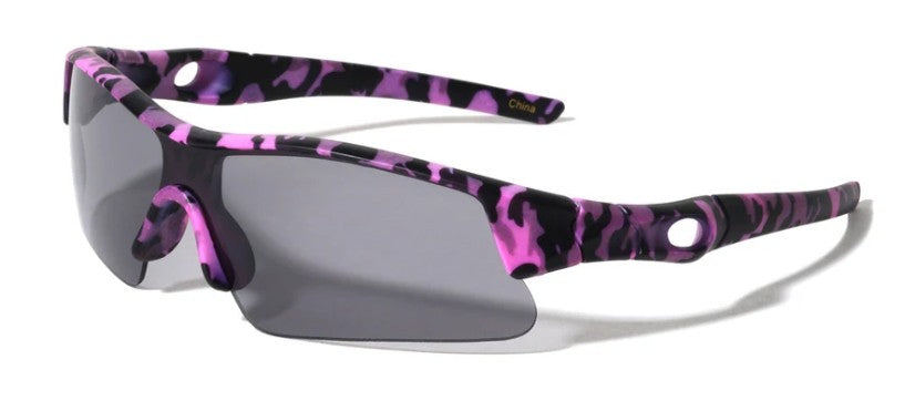 Kids Wrap Around Camo Sunglasses - Urban Vibe Shades - Urban Vibe Studio
