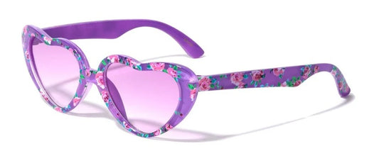 Kids Cool Heart Shaped Sunglasses - Urban Vibe Shades