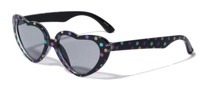 Kids Cool Heart Shaped Sunglasses - Urban Vibe Shades