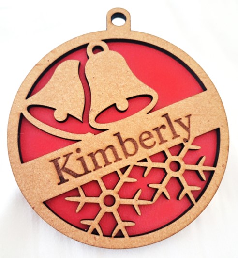 Personalised Christmas Baubles, Tree Decoration, Laser Cut - Urban Vibe Studio