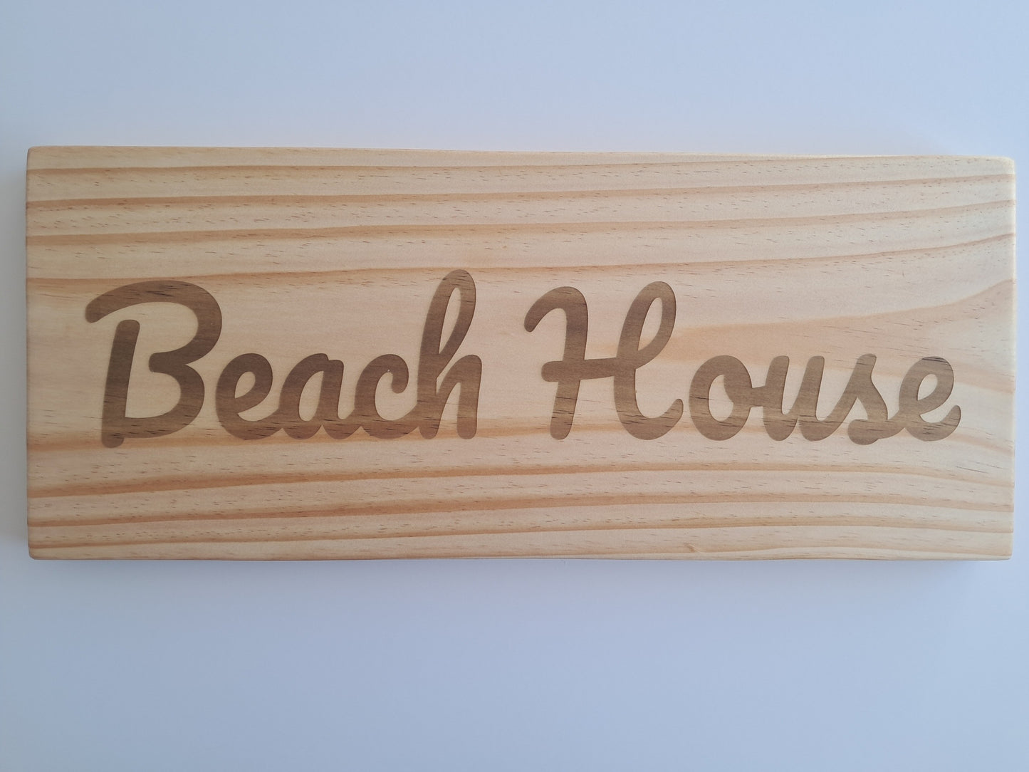 Beach House - Engraved Wall Art - NZ Made