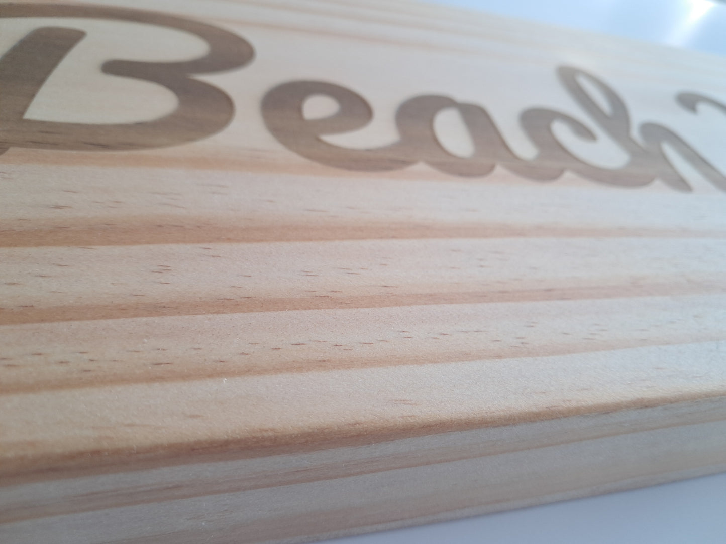 Beach House - Engraved Wall Art - NZ Made