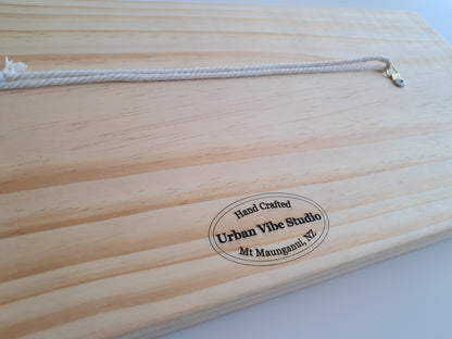 Beach House - Engraved Wall Art - NZ Made