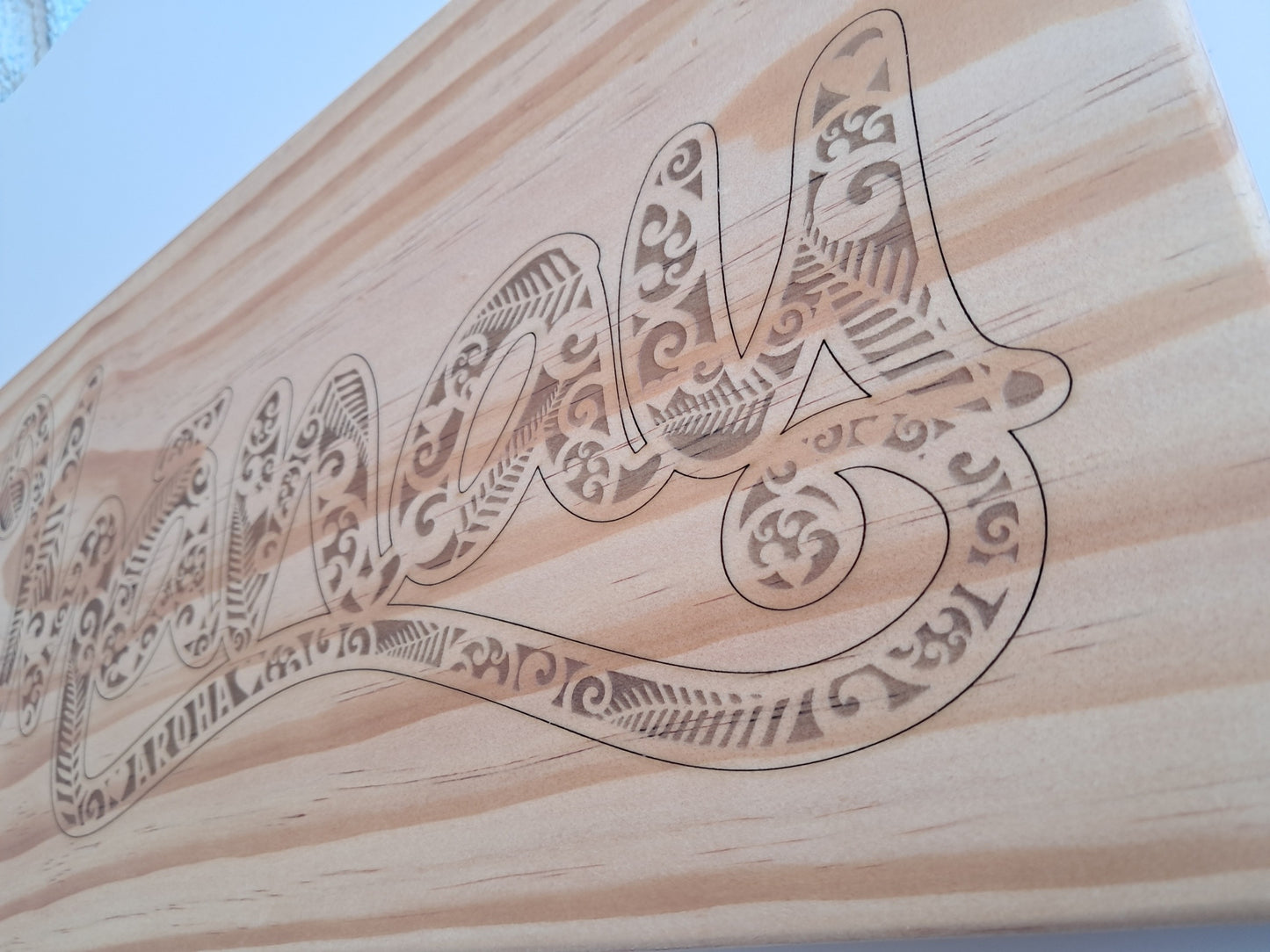 Whanau - Engraved Wall Art - NZ Made