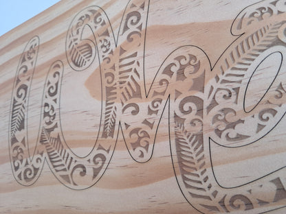 Whanau - Engraved Wall Art - NZ Made