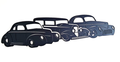 Classic Cars - Two Picture Combo - Laser Cut Wall Art - Urban Vibe Studio