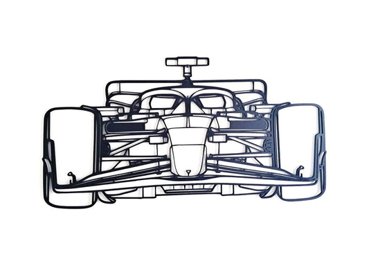 Formula F1 Car Front View - Laser Cut Wall Art - Urban Vibe Studio