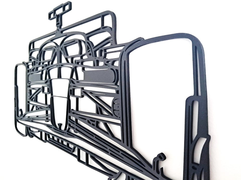 Formula F1 Car Front View - Laser Cut Wall Art - Urban Vibe Studio