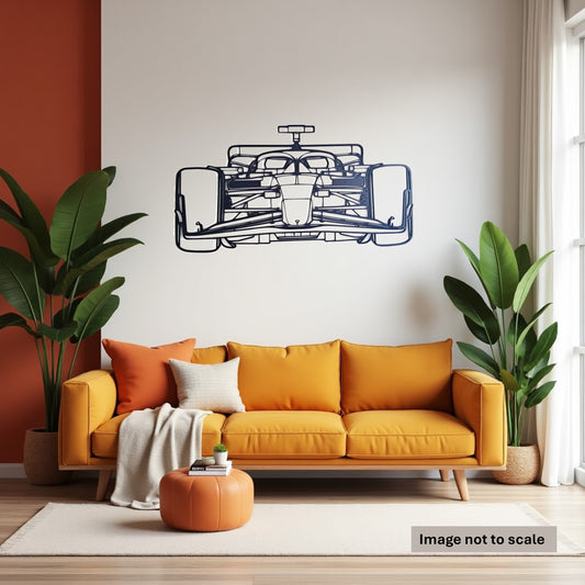Formula F1 Car Front View - Laser Cut Wall Art - Urban Vibe Studio