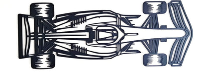 Formula F1 Car Top View - Laser Cut Wall Art - Urban Vibe Studio