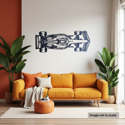 Formula F1 Car Top View - Laser Cut Wall Art - Urban Vibe Studio