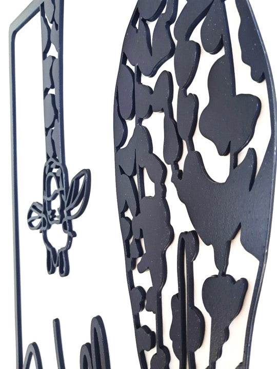 Hello Giraffe - Laser Cut Wall Art - Urban Vibe Studio