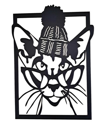 Two Picture Combo - Cool Cats - Laser Cut Wall Art - Urban Vibe Studio