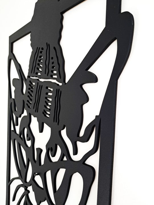 Cool Cat in a Hat - Laser Cut Wall Art - Urban Vibe Studio